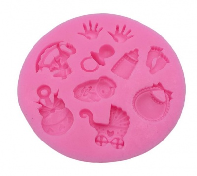 Photo of Party Palace Silicone Baby Theme Fondant Mold