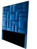 Decorist Home Gallery Modern - Blue Headboard Super King Size Photo