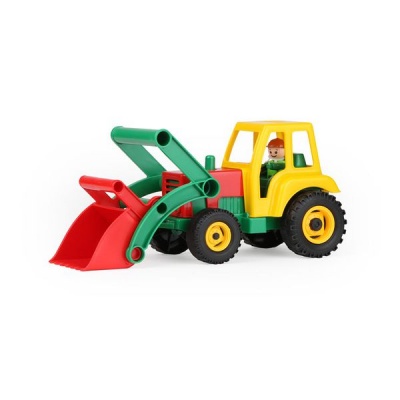 Lena Toy Tractor and Shovel with Toy Figure Aktive Multi Colours 36cm