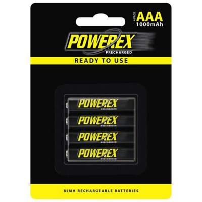 Photo of Powerex Precharged Rechargeable AAA NiMH Batteries