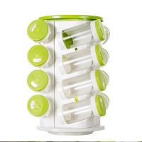 Woo 16 1 Spice Rack With Cutlery Holder Green