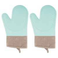Extra Long Professional Silicone Oven Gloves Heat Resistant