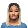 FMBP Platinum Blonde 1B/613 Brazilian Ear-Ear Frontal Wig 12 inches Photo