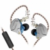 KZ Acoustics KZ ZSN Pro 1DD 1BA Hybrid Driver Earbuds with HD Mic - Blue Photo