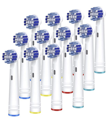 Dental Pro Replacement Electric Toothbrush Heads Compatible with Oral B 12 Pack