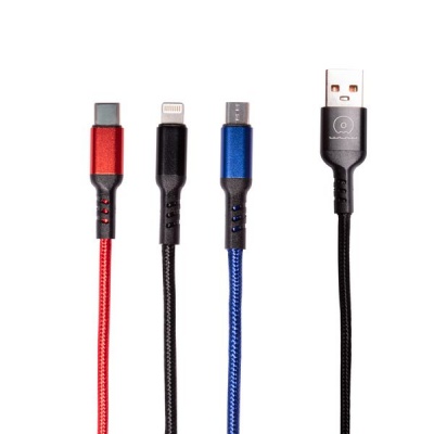 3 1 12m Charging Cable LightningMicroType C Cable By Great Empire