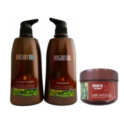 Photo of Argan Oil Moroccan Triple Pack Shampoo Conditioner 750ml & Masque 200ml