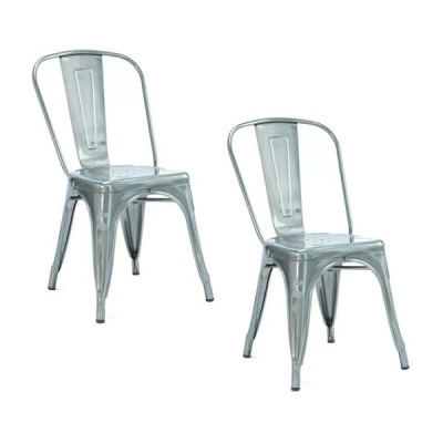 Photo of Infinity Homeware Retro Metal Chair - Set of 2 Chairs