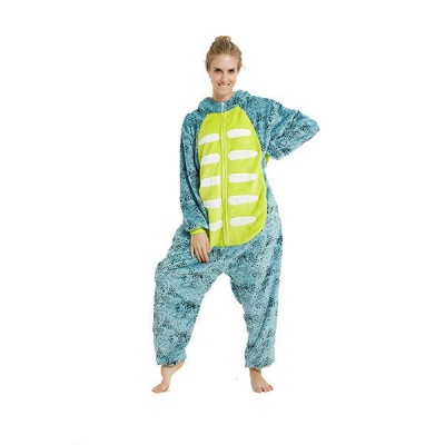 Photo of Iconix Green Dino Onesie for Adults