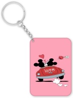 Minnie Mouse and Mickey Mouse Car Love Anniversary Valentine Gift Keyring