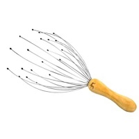 Head Massager Wooden Handle