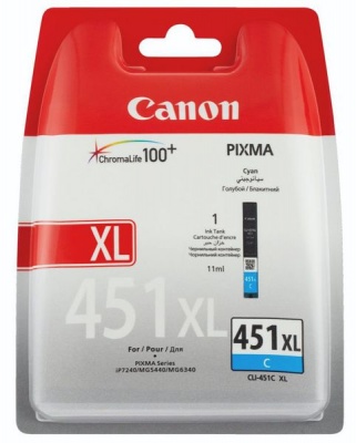 Photo of Canon CLI-451XL Original Cyan Ink Cartridge