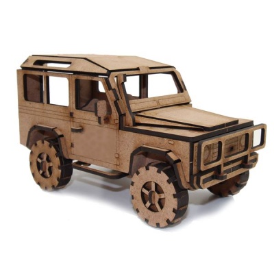 Wow We 3D Wooden Model Vehicles Land Rover Defender