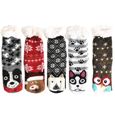 Photo of Thermal Socks 5 Pairs Cartoon Animal Winter Socks For Women Girls -Assorted