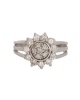 Miss Jewels- CZ Flower design Split band Ring Photo