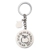 Christian Art Gifts Keyring in Tin Big Heart 1 Cor Photo