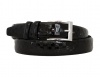 Deluxell DH964-1 Faux Leather Men’s Classic Checked Pin Buckle Belt Photo