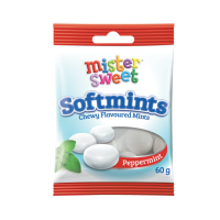 Mister Sweet Softmints Peppermint Chewy Flavoured Mints 12 x 60g