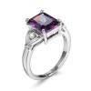 DHAO-Elegant Square Drill Zircon Wedding Ring Vintage Women‘s Jewelry Photo