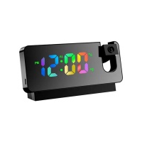 180 Degrees Rotation USB Electronic LED Digital Projection Alarm Clock