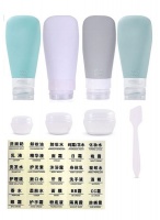 Leakproof Silicone Travel Bottle and Jar Set