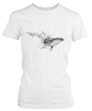 PepperSt Ladies White T-Shirt - Pyro Whale Photo