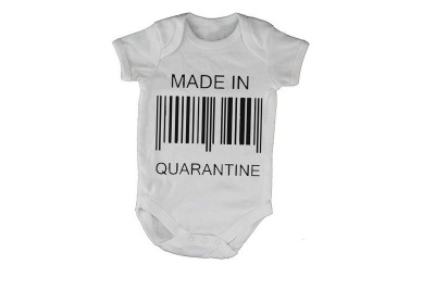 Photo of BuyAbility Made in Quarantine - Barcode - Short Sleeve - Baby Grow