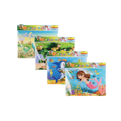 Jigsaw Puzzle Assorted Educational Puzzles 48 Piece Pack Of 4