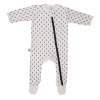 Poogy Bear 100% Cotton Navy Anchors Zip Babygrow Photo