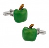 Apple OTC Green Style Pair of Cufflinks - Mens Gift Photo