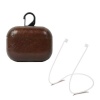 Charmza Luxury PU Leather Protective Case with Strap for Apple Airpods Pro Photo
