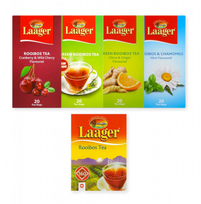 Laager Rooibos Tea Combo Set of 5 240 Teabags