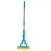 Butterfly Sponge Mop with Telescopic Handle - Blue Photo