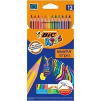 Bic Kids Evolution Stripes Colour Pencils