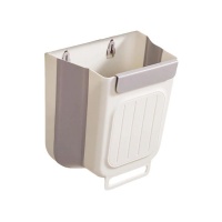 Silicone Collapsible Kitchen Cabinet Hanging Bin Garbage Bin 6 Liters