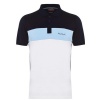Pierre Cardin Men's Colour Block Polo Shirt - Navy/Light Blue - Parallel Import Photo
