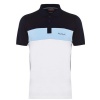 Pierre Cardin Men's Colour Block Polo Shirt - Navy/Light Blue - Parallel Import Photo