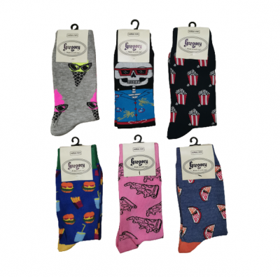 Photo of Gregory Luxury Funky Fashion Socks - Pack of 6 Assorted