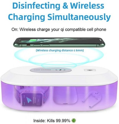Photo of 3-in-1 Fast Wireless Charger UV Sanitizer & Aromatherapy Sterilizer Box
