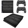 SkinNit Decal Skin For PS4: Black Wood Photo