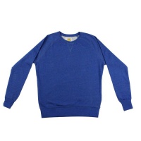 Osaka Womens Standard Sweater Basic Blue Melange