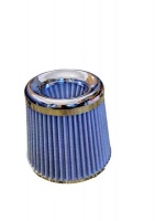 Cone Filter Dual ConeInduction FilterAir Filter Chrome 101mm x 140mm
