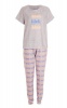 Quiz Ladies Blah Long Pyjama Set - Pink Photo
