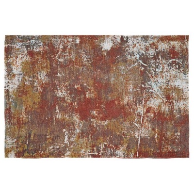 Cape Art Chenille Modern Rusty Red And Brown Texture Rectangular Rug