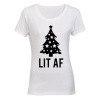 Lit Christmas Tree - Ladies - T-Shirt Photo