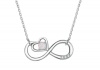 Purple Gypsy Gypsy heart Infinity sign Opal Necklace In Sterling Silver Photo