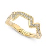 Shimansky Table Mountain Ring with 27 Diamonds - 14K Yellow Gold Photo
