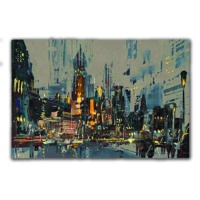 Abstract City Painting
