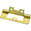 Bulk Pack x 6 Mackie - Hinge Flush Brass Plated 50mm Photo