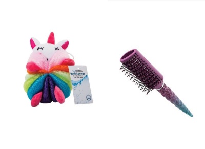 Photo of Unicorn Combo Set- bath Sponge and Hairbrush set